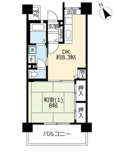 URコンフォール柏豊四季台【10階】の間取り