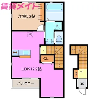 ADAN四日市【2階】の間取り