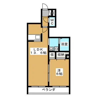 スカイハウス【4階】の間取り