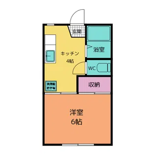 ハイツK 1号棟【1階】の間取り