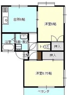 ハイツユートピア【2階】の間取り