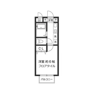 テラスリバーサイド【2階】の間取り