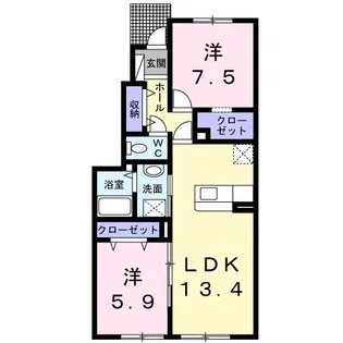 エス・スール【1階】の間取り