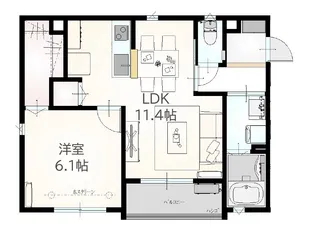 シエルコート上福岡【3階】の間取り