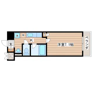 プレノ榴岡【8階】の間取り