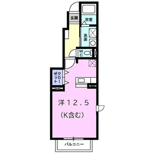 レジュイール【1階】の間取り