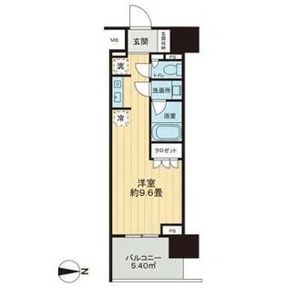 ライオンズ東京三ノ輪ミレス【7階】の間取り