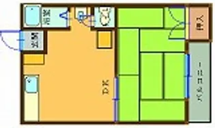 ハイツメロー【2階】の間取り