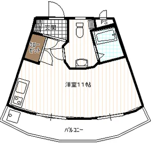 Rコート【1階】の間取り