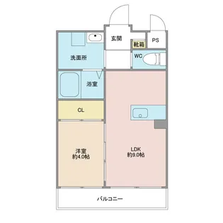 グランビュー王子【1階】の間取り