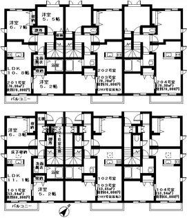 アルベアールパセオ C【2階】の間取り