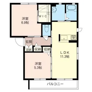 フォント デ ネージュ IV【1階】の間取り