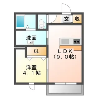 ルミナスコート【1階】の間取り