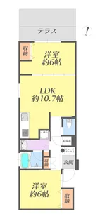 クレールメゾンIII【1階】の間取り