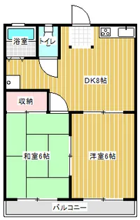 グランデュール蘭【2階】の間取り