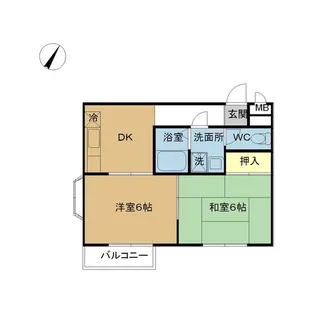 プレミールARAKAWA【2階】の間取り