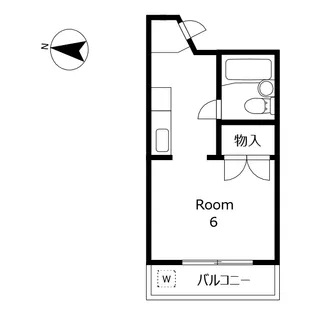 タウンハイツ西棟【3階】の間取り