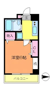 神奈川県川崎市川崎区台町【マンション】の間取り
