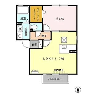 セピアコート【1階】の間取り