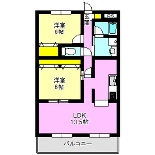 リジョンC棟【1階】の間取り