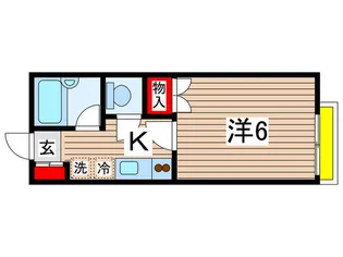 ガ-デン国立【2階】の間取り