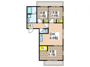 上大岡ヒルズWEST【1階】の間取り