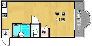 シャンテー三矢II【3階】の間取り