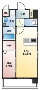 PROUDII花畑【5階】の間取り