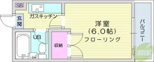 プレステージ横田【2階】の間取り