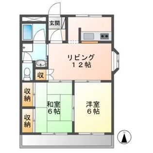 グランシャリオ96【4階】の間取り