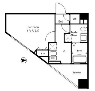 1Rの間取り画像