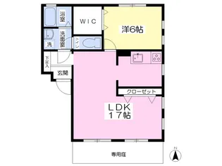 フルール久留米【1階】の間取り
