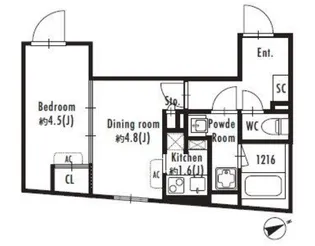 GRAN PASEO西新宿【1階】の間取り