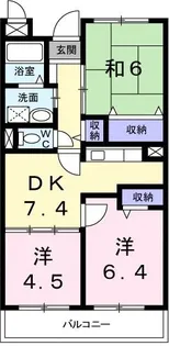 広島県安芸郡熊野町平谷3【マンション】の間取り