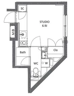 PRATIQUE KAGURAZAKA west【2階】の間取り