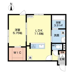 Lauren駅南【1階】の間取り