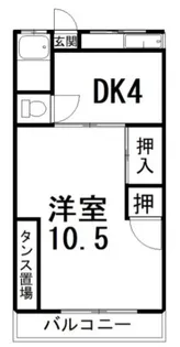 中園ハイツ【2階】の間取り