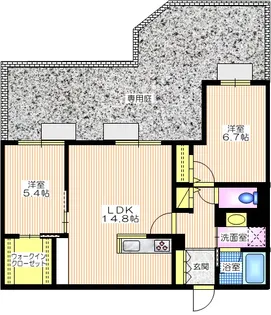 神奈川県横浜市港北区下田町2【マンション】の間取り