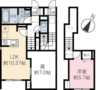 roUte residence【1階】の間取り