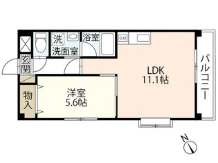 コンフォール空港通り【6階】の間取り
