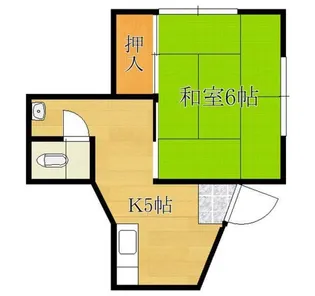 田口荘【1階】の間取り