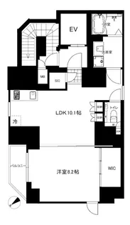 CREAL premier恵比寿~クリアルプレミア恵比寿~【4階】の間取り