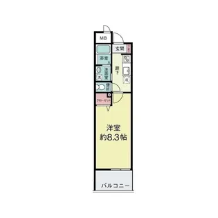 フェニーチェ並木【6階】の間取り