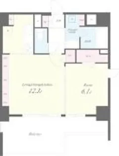 アールコート早稲田【2階】の間取り