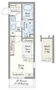 RIS伍番館【1階】の間取り