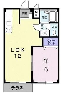 エルディム岡崎B【1階】の間取り