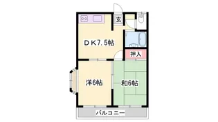 エステートピア丸尾【2階】の間取り