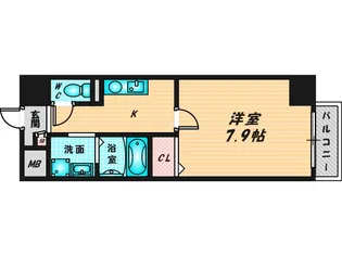 アンビション【7階】の間取り
