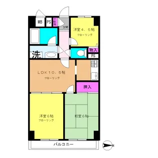 ガーデニアパーク【3階】の間取り