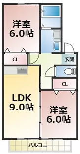 サザンタウン グランモア【2階】の間取り